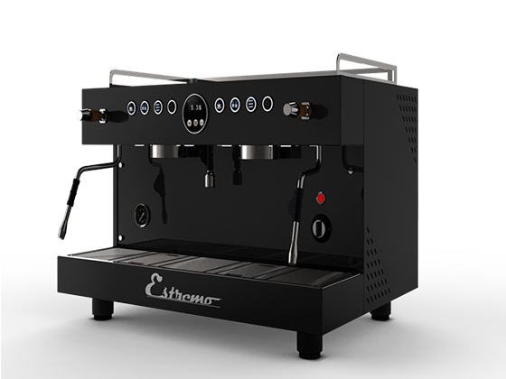  AMALFI  Commercial Coffee Machine with Steaming - EST300（BACK-BLACK）