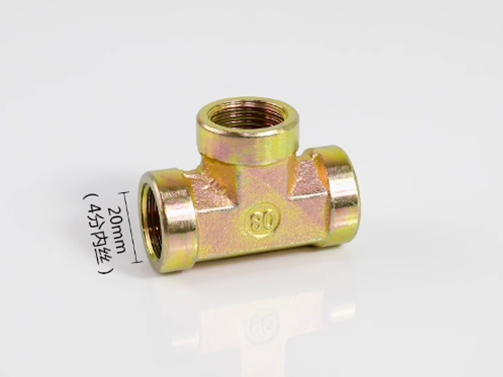4mm internal thread three-way coupling