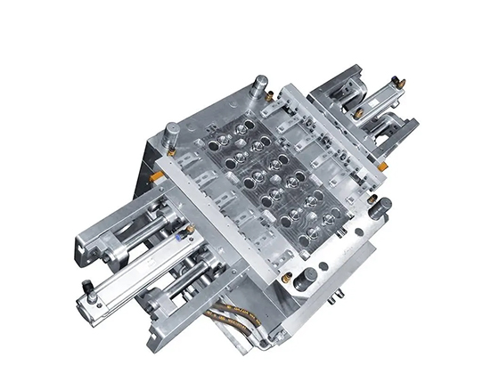 12CAV M24 flip top cap in mould closing(IMC) mould, hot runner,unscrew