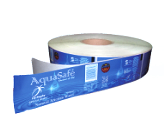 Hot melt glue bopp label