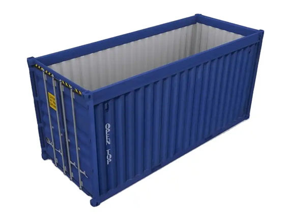 40-foot open-top container