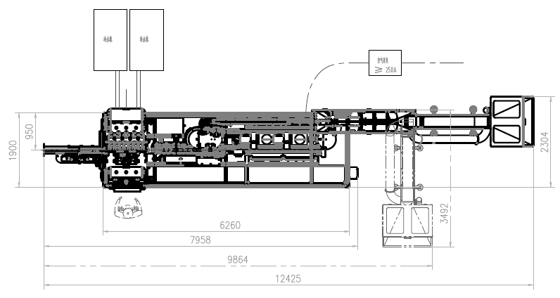 Fully automatic high efficiency bottle blowing machine LXG-8/2