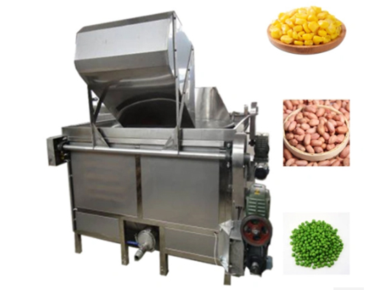 Peanut Deep Frying Pan Cashew Batch Frying Machine