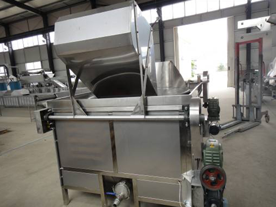 Peanut Deep Frying Pan Cashew Batch Frying Machine