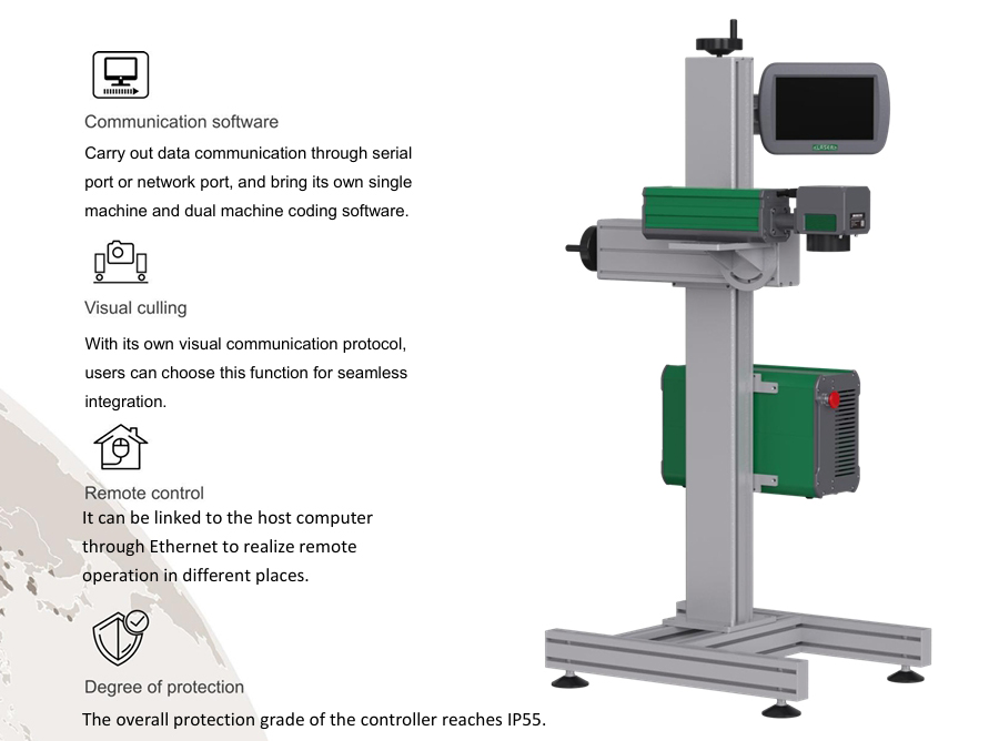 Optical fiber 20/30/50W series specification /laser inkjet printer
