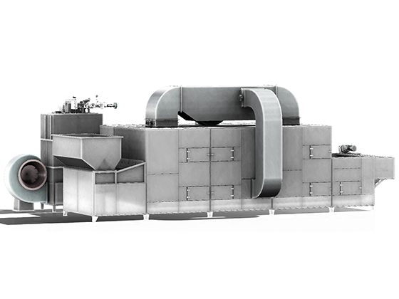 Single layer belt dryer
