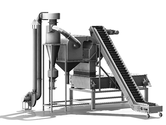 Wind impurity removal classifier