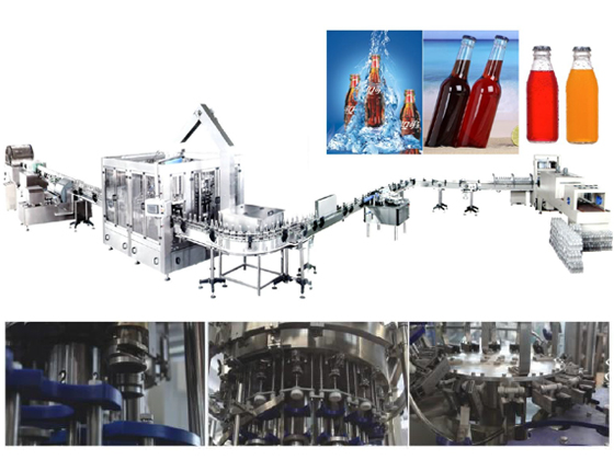 Glass Carbonated Drinking Filling Production Line