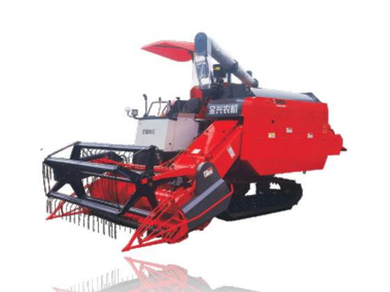 4LZ-5.0Z Combine Harvester with Wide High Teeth Ground Contact Tracks