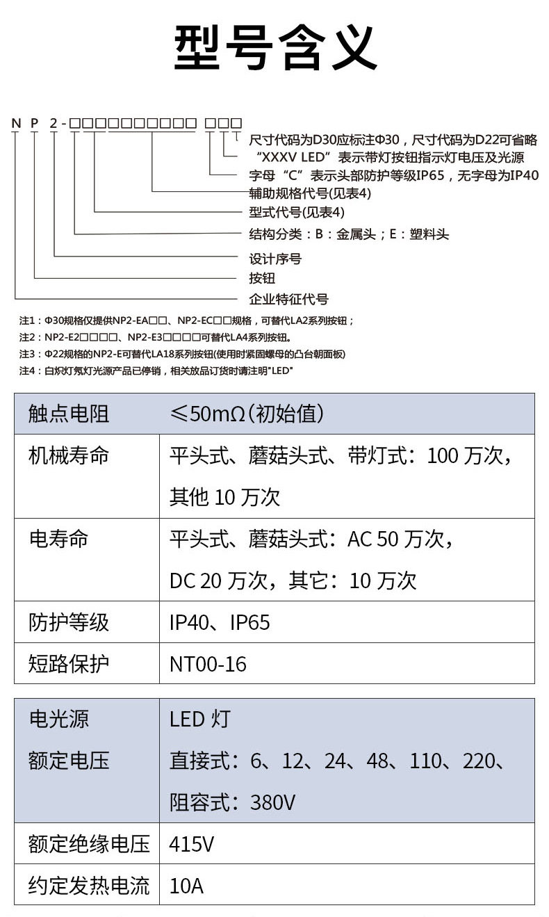NP2-BW3361 24V LED Green Normally Open