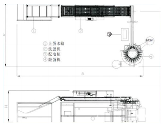 Small-scale liquid egg (washing and breaking) production line LJ-QF8