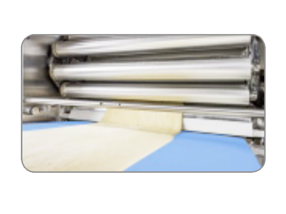 Laminated puff pastry production line