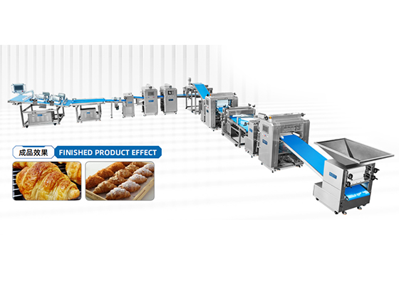 Laminated puff pastry production line