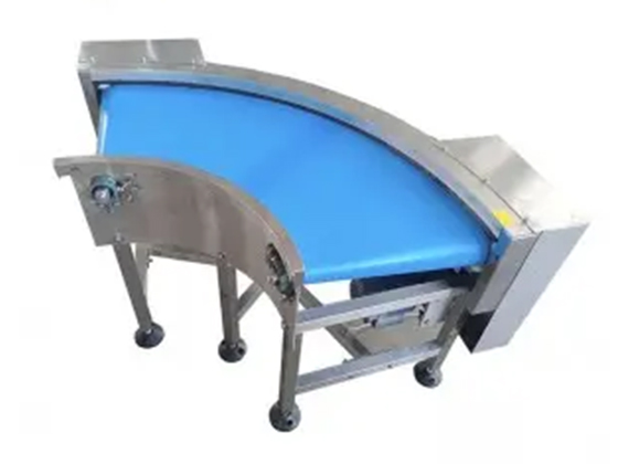 Belt curved conveyor straight PVC belt conveyor