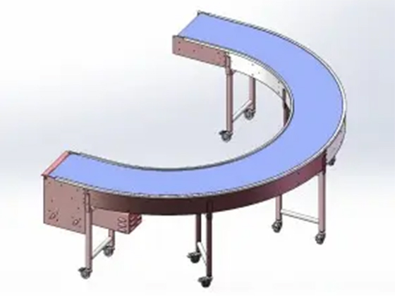 Straight and curved conveyor modular Belt Conveyor 