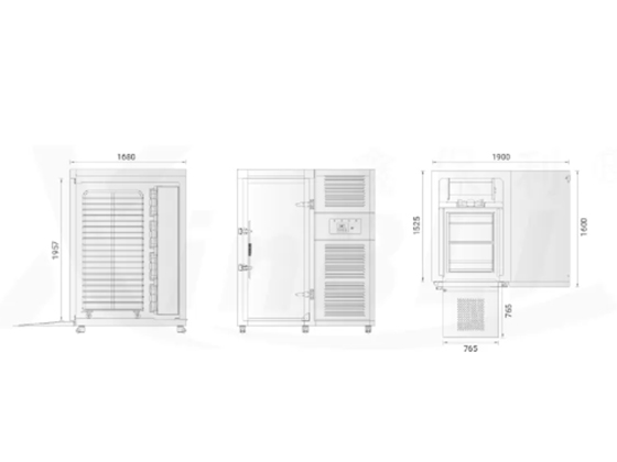 Integrated single-door trolley quick-freezing cabinet  BL-YTE100T1 