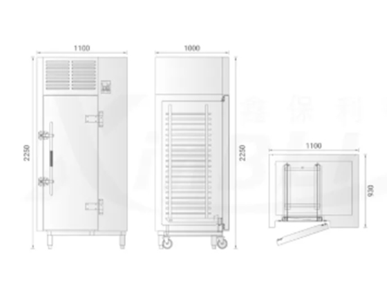 Universal steamer oven trolley quick-freezing cabinet BL-PN20TZ