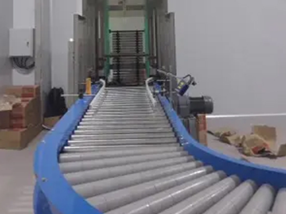 Plastic Roller Curved Conveyor