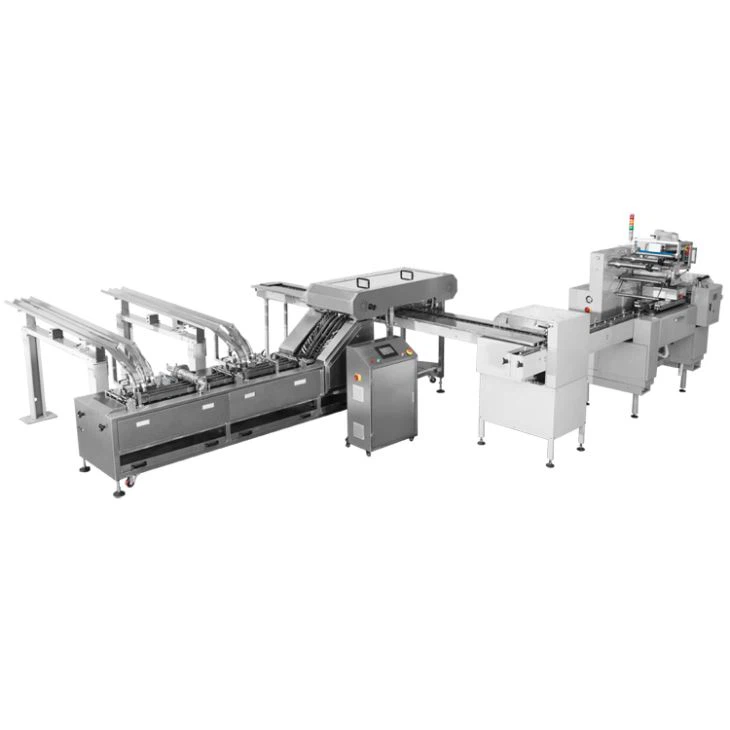 Automatic Biscuit Sandwiching Machine with High-Speed Cream Filling & Packaging