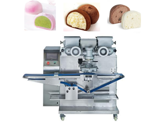 2 Hoppers Automatic Encrusting Machine for Mochi/Daifuku