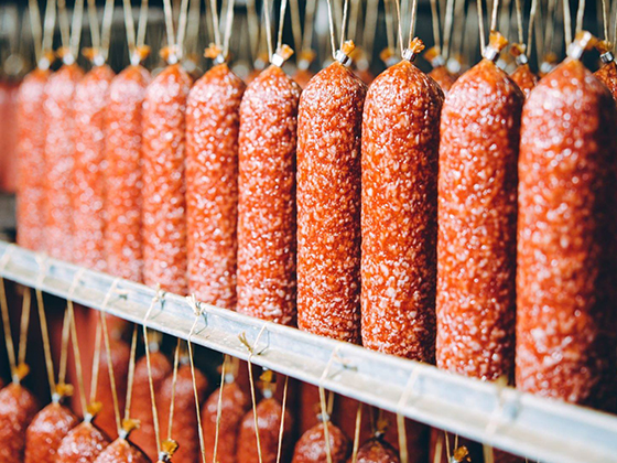 Automatic meat processing line