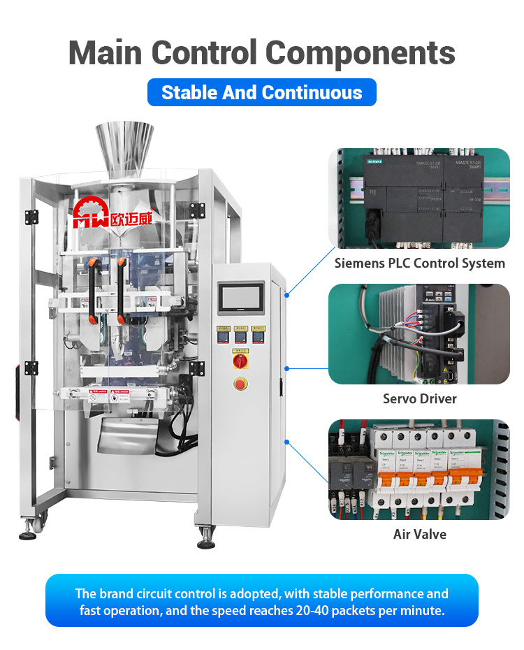OMW-FL520 High-accuracy Oversized VFFS Bagger Packaging Machine