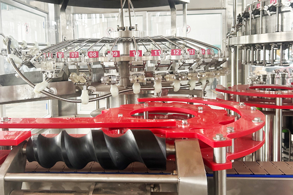 Glass bottle filling machine