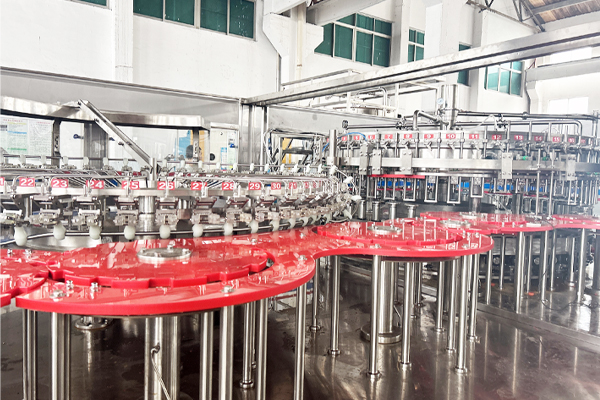 Glass bottle filling machine
