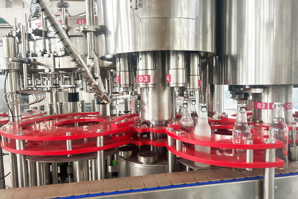 Glass bottle filling machine