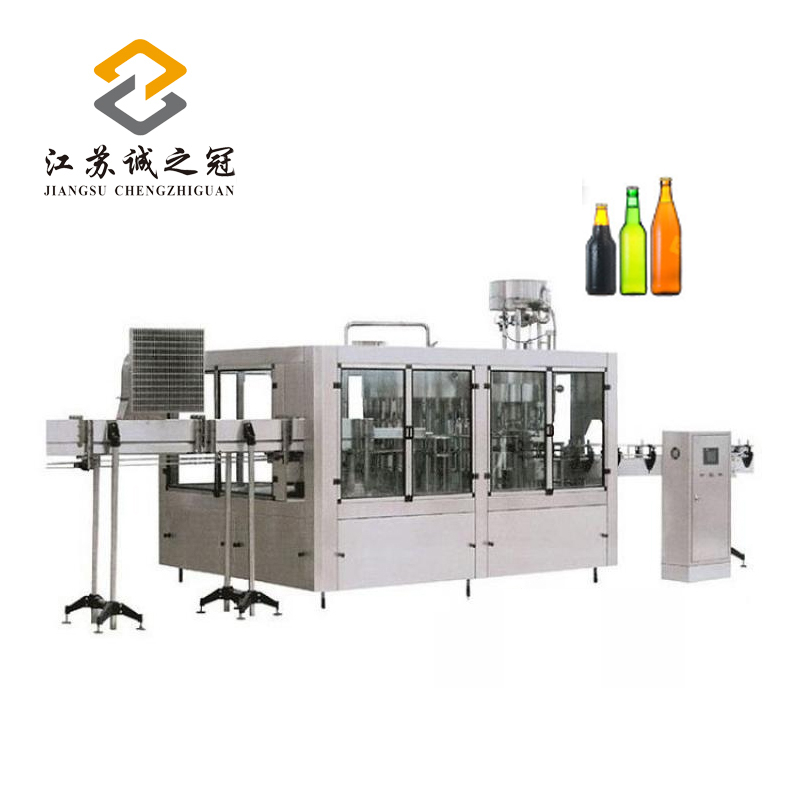Glass bottle filling machine