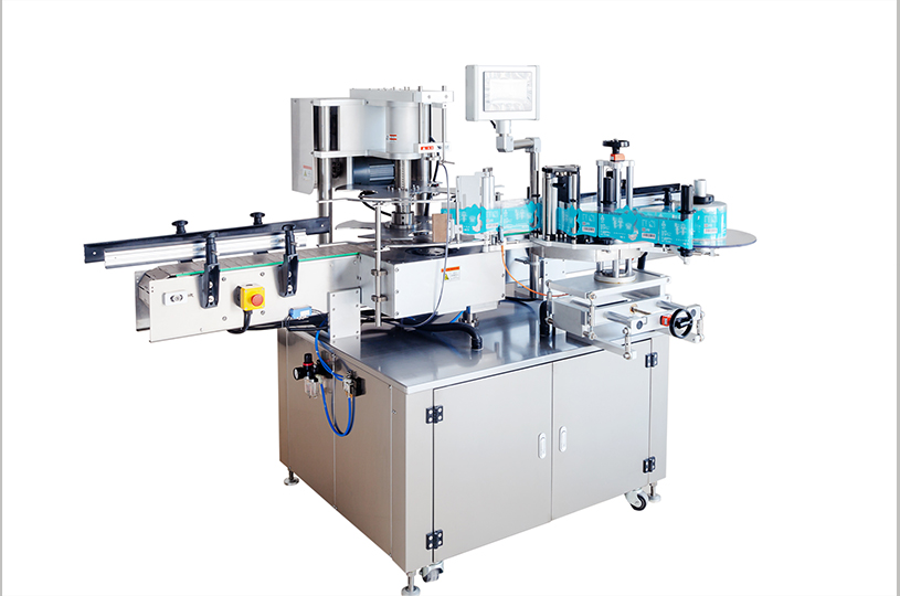Fully automatic one-time large barrel water labeling machine 