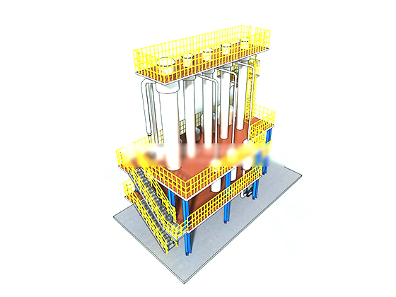 Starch sugar waste heat evaporator