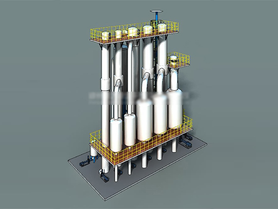 Multi-effect falling film evaporator