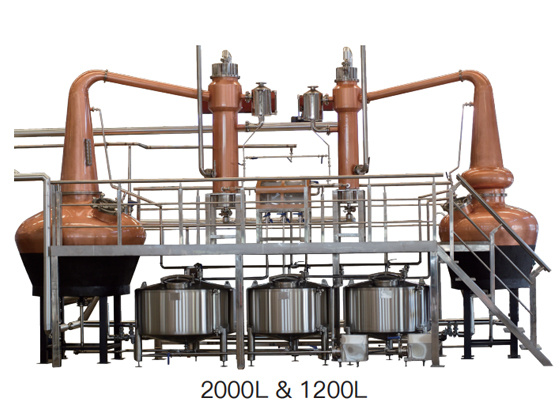 Whisky Pot Still---2000L & 1200L
