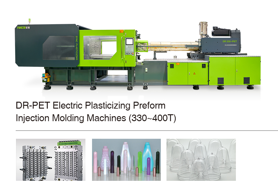 Electrical Plasticizing Injection Molding Machine  DR330-PET - energy-saving, fast & stable