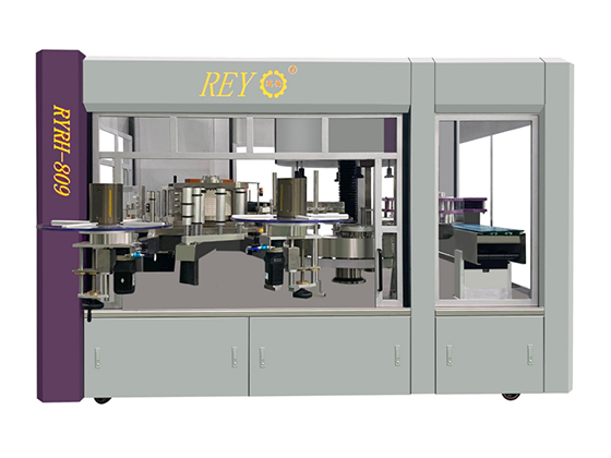 Full automatic rotarytype OPP membrane hot melt adhesive labeling machine---RYRH-809V-2