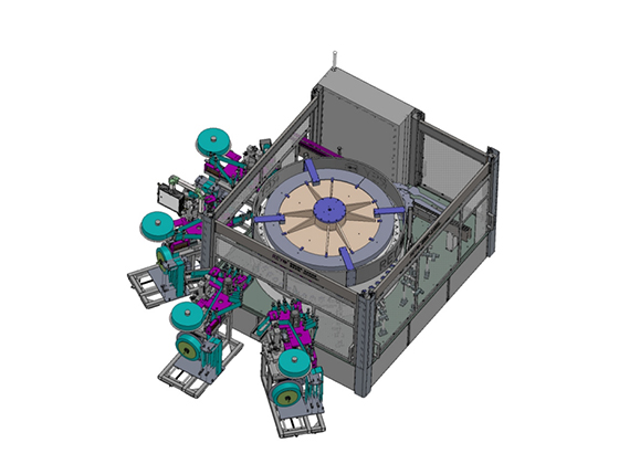 Full automatic rotary high-speed visual inspection full servo positioning self-adhesive labeling machine---RYRS-848C-4