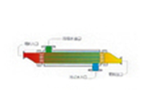 Double-tube plate heat exchanger