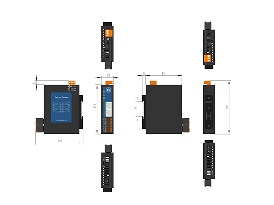 Modbus Gateway --- MOD2004-A9