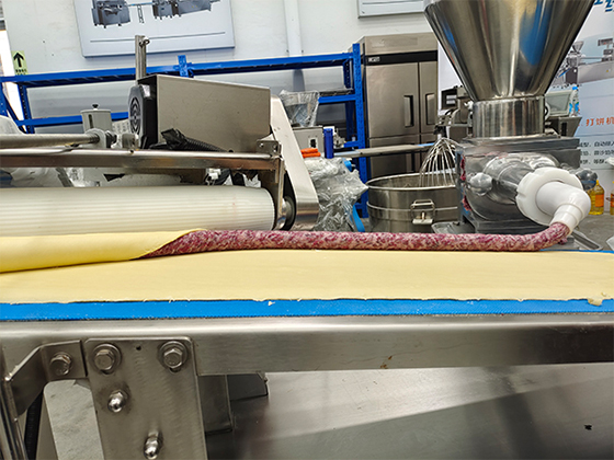 Automatic Pastry Machine Traditional Chinese Puff Pastry Forming Production Line 