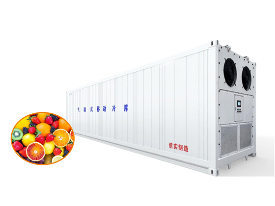 Containerized controlled atmosphere mobile cold storage