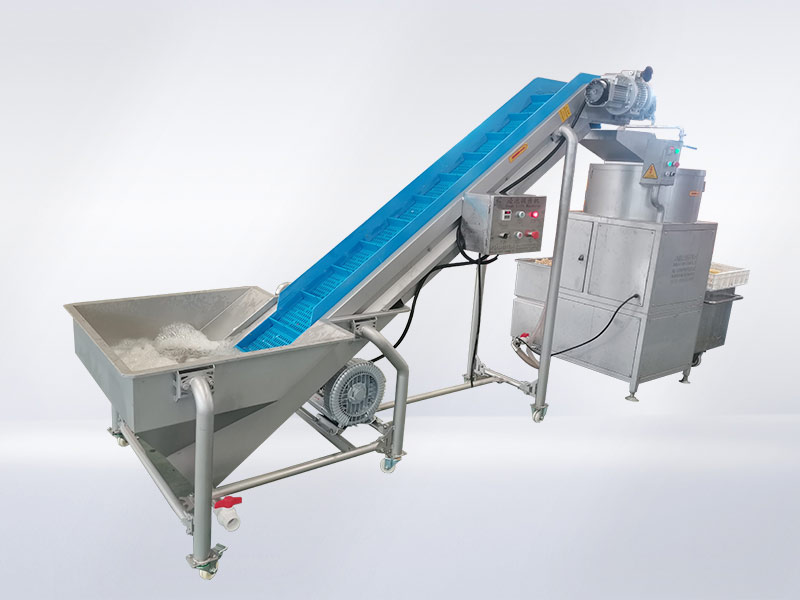 Rhizome continuous peeling cleaning line Root peeling machine