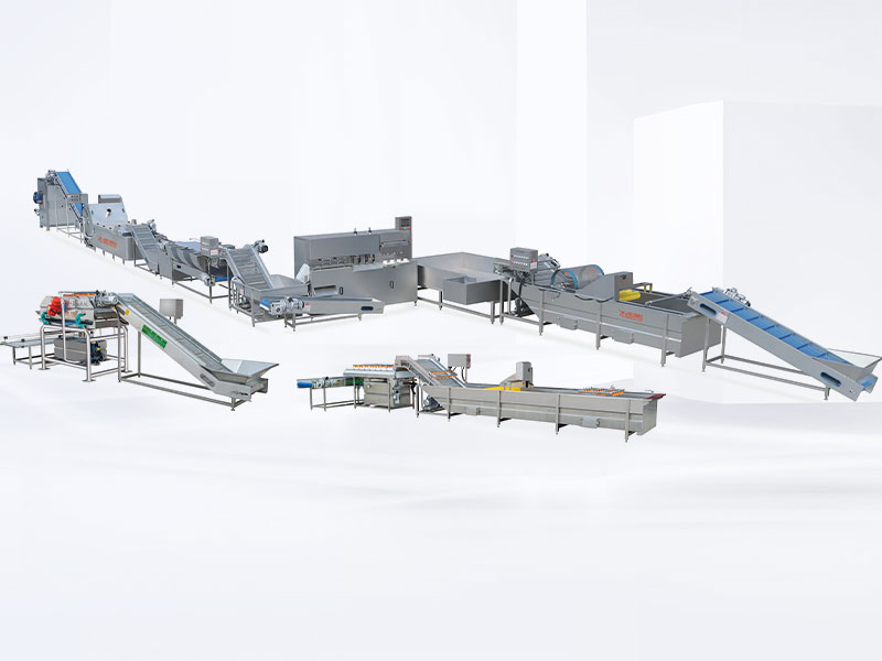 Horizontal Vortex Spiral Washing Machine Fruit and vegetable crisp cleaning and pre-processing equipment