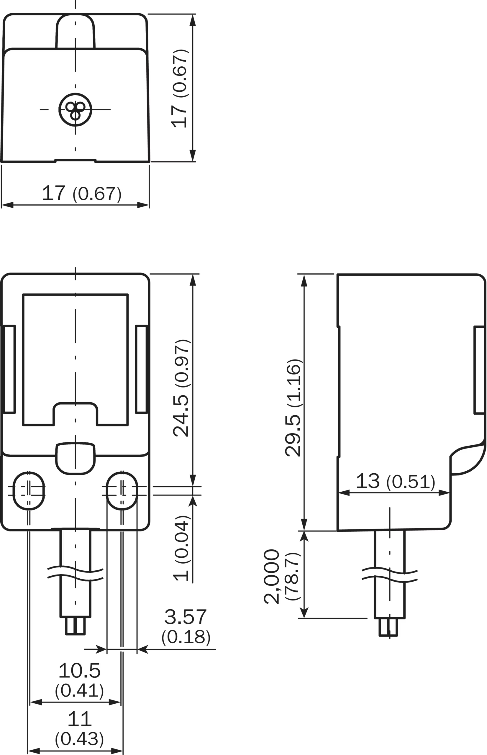 Inductive proximity sensors: IQE---IQE17-05NPOKW2S