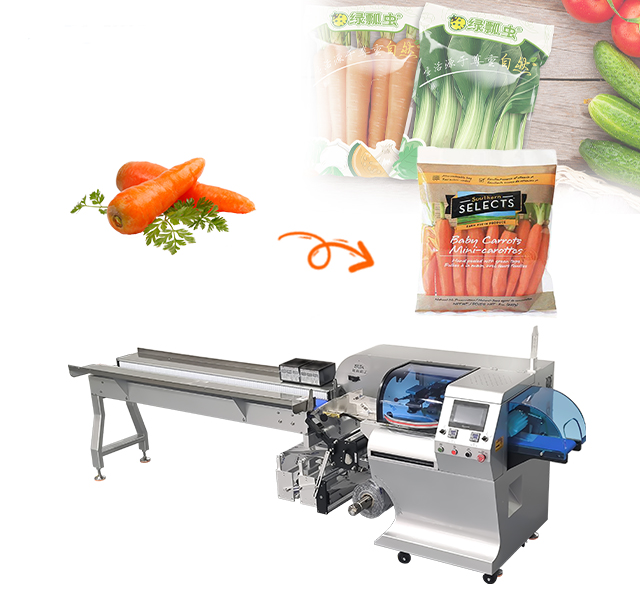 Rotary Bottom Film Feeding Pillow Packaging Machine---SK-HX35