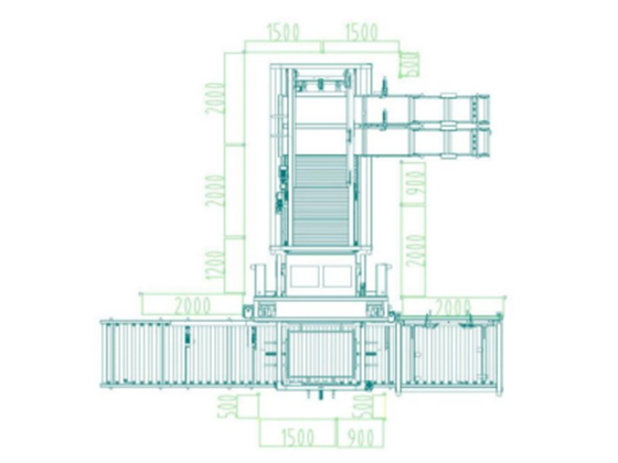 Double-channel palletizing machine