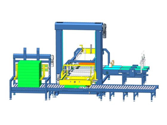 Double-channel palletizing machine