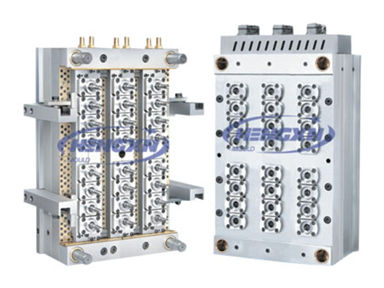 24 Cavities Pin-Valve PET Preform Mold With Hot Runner ---HX-1003