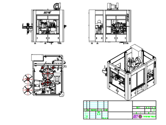 Fully automatic rotary OPP film hot melt adhesive labeling machine---RYRH-812V-2