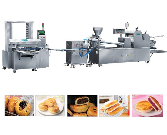 Automatic Pastry Machine Traditional Chinese Puff Pastry Forming Production Line 